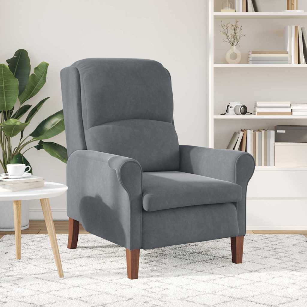 vidaXL Sessel Dunkelgrau 76 x 94 x 102 cm Samt