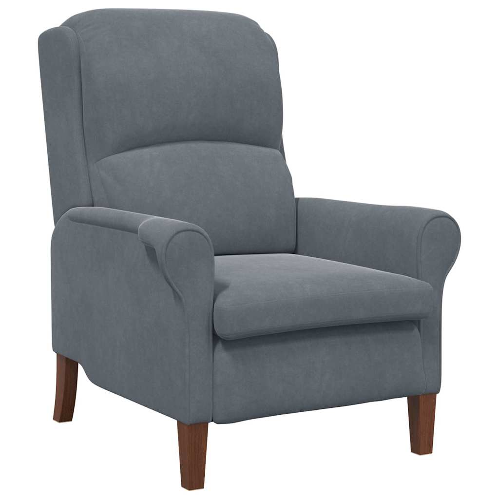 vidaXL Sessel Dunkelgrau 76 x 94 x 102 cm Samt