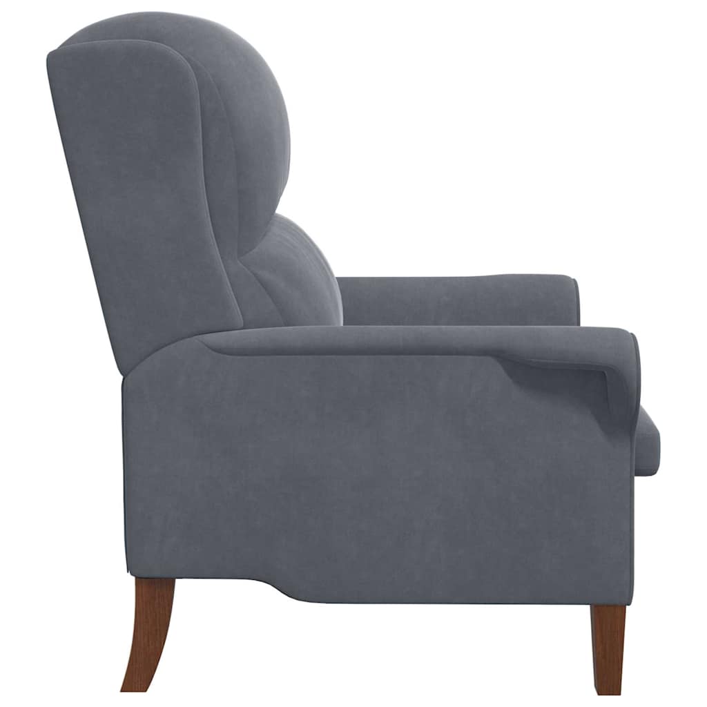 vidaXL Sessel Dunkelgrau 76 x 94 x 102 cm Samt