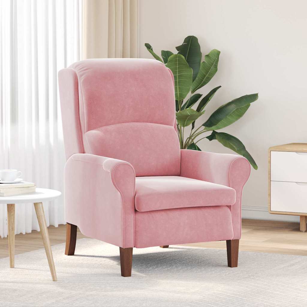 vidaXL Sessel Rosa 76 x 94 x 102 cm Samt