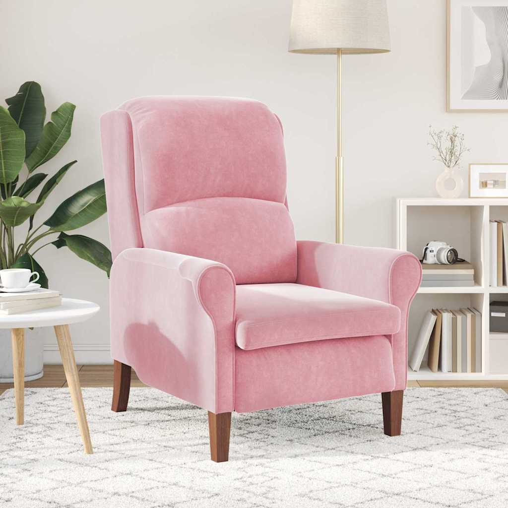 vidaXL Sessel Rosa 76 x 94 x 102 cm Samt
