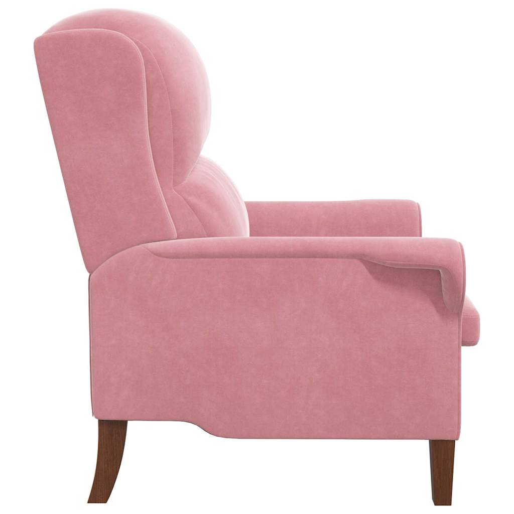 vidaXL Sessel Rosa 76 x 94 x 102 cm Samt