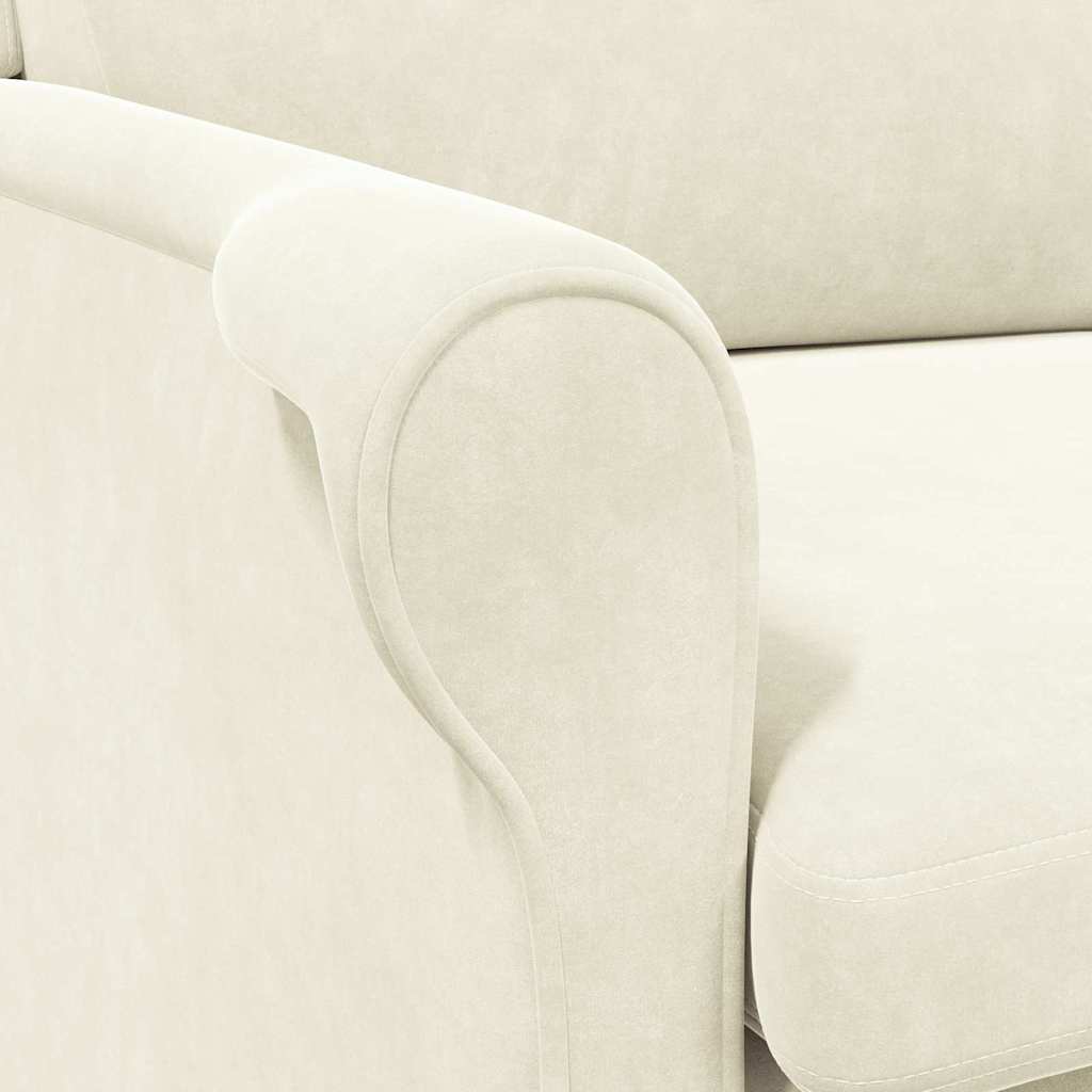 vidaXL Sessel Creme 76 x 94 x 102 cm Samt