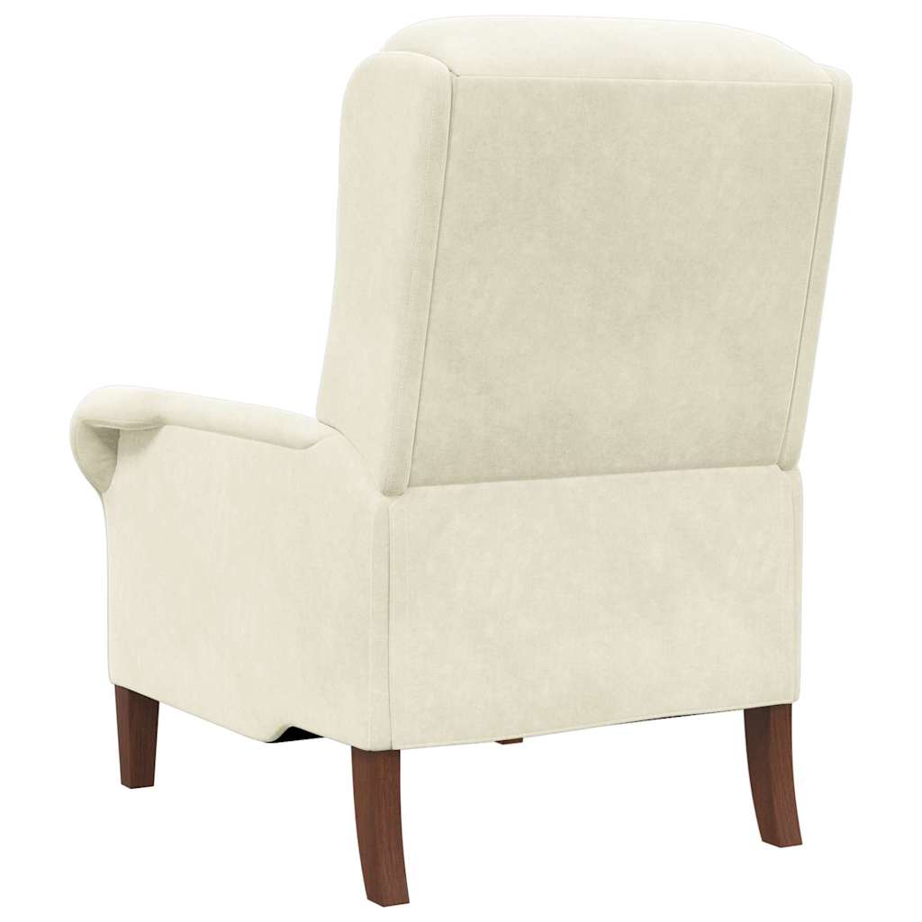 vidaXL Sessel Creme 76 x 94 x 102 cm Samt