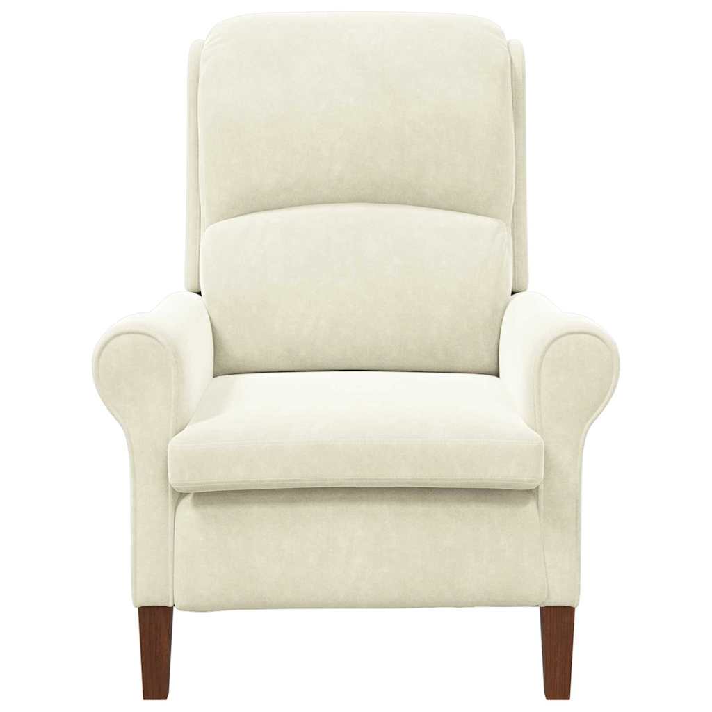vidaXL Sessel Creme 76 x 94 x 102 cm Samt