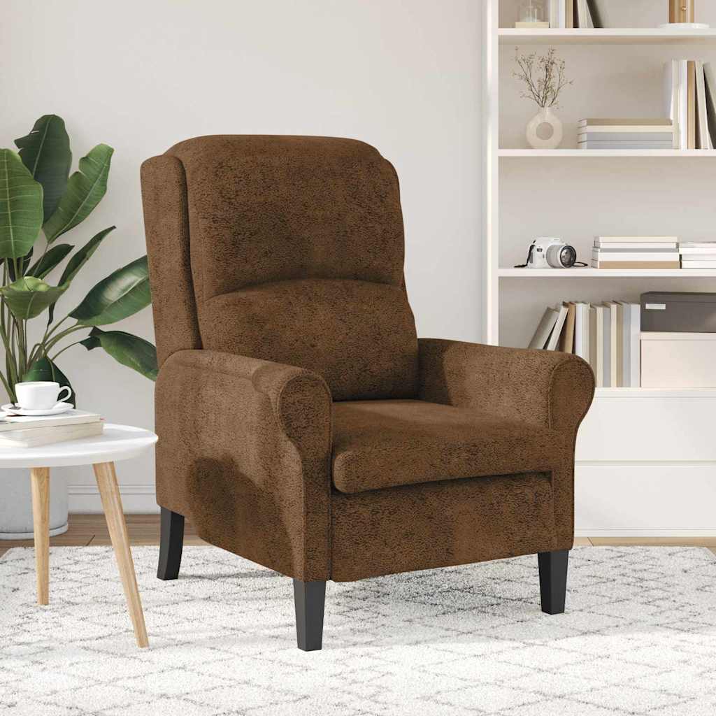 vidaXL Sessel Braun 76 x 94 x 102 cm Kunstleder