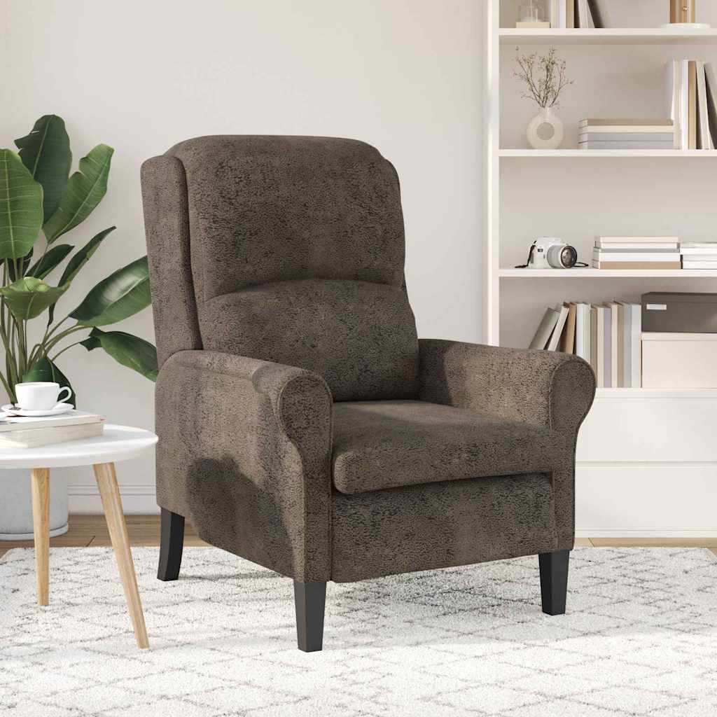vidaXL Sessel Dunkelgrau 76 x 94 x 102 cm Kunstleder