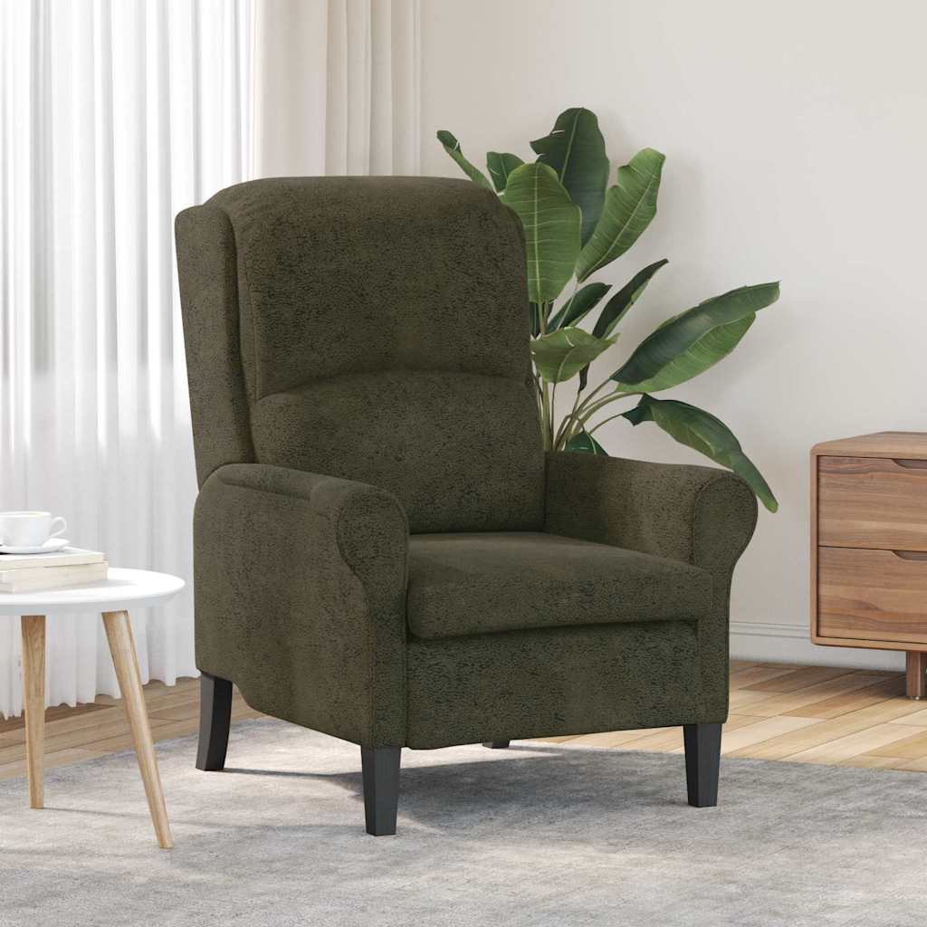 vidaXL Sessel Armeegrün 76 x 94 x 102 cm Kunstleder