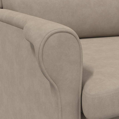 vidaXL Sessel Taupe 76 x 94 x 102 cm Mikrofaser