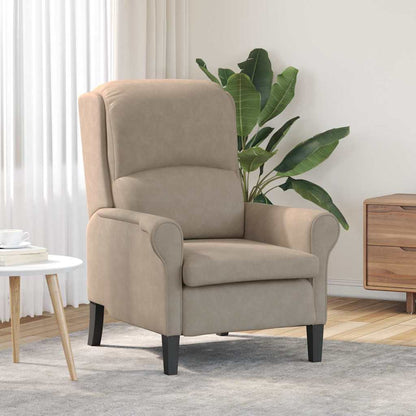 vidaXL Sessel Taupe 76 x 94 x 102 cm Mikrofaser