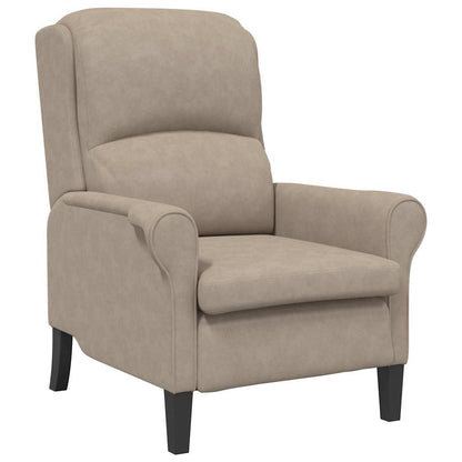 vidaXL Sessel Taupe 76 x 94 x 102 cm Mikrofaser