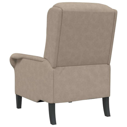 vidaXL Sessel Taupe 76 x 94 x 102 cm Mikrofaser