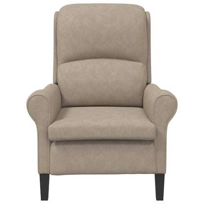 vidaXL Sessel Taupe 76 x 94 x 102 cm Mikrofaser