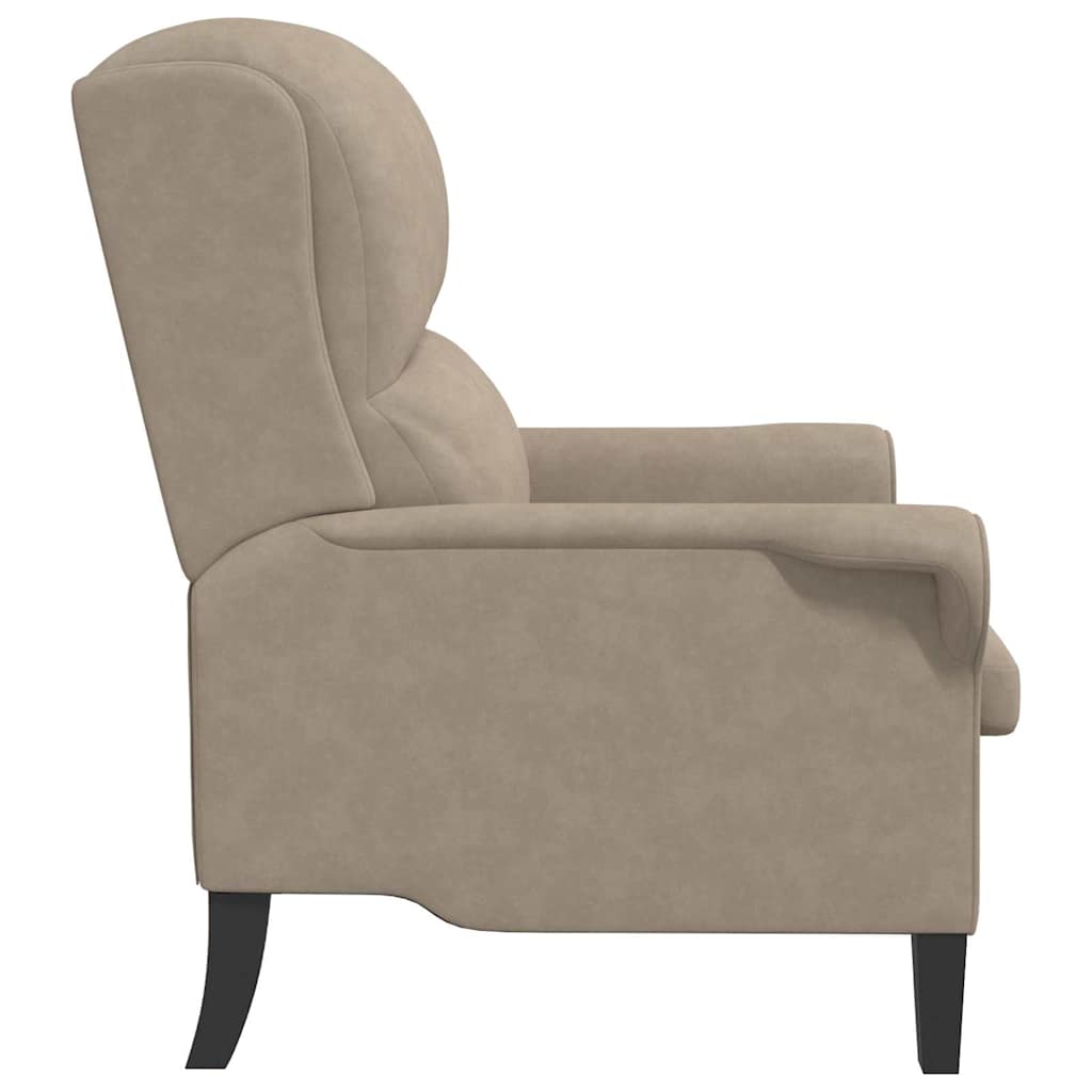vidaXL Sessel Taupe 76 x 94 x 102 cm Mikrofaser