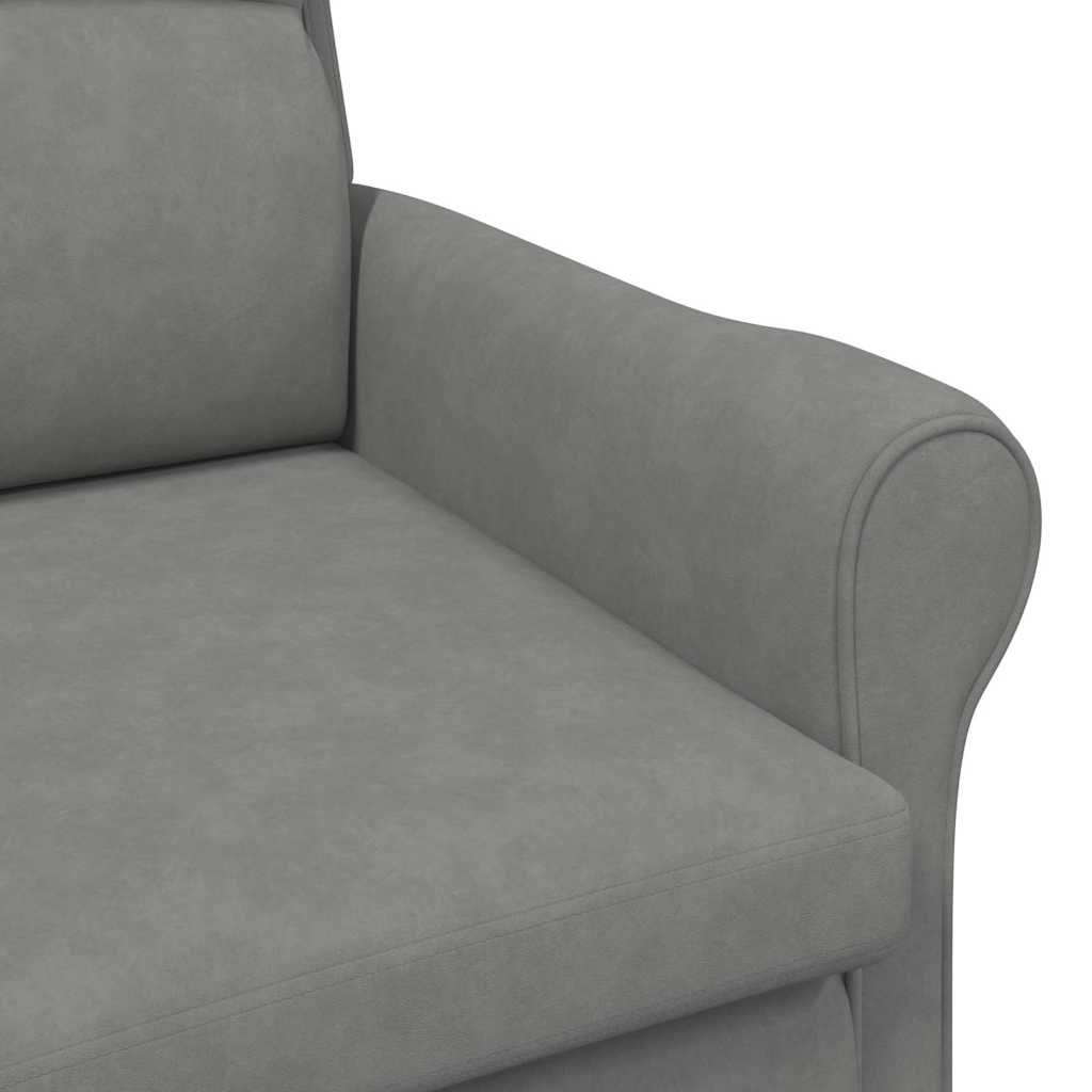vidaXL Sessel Dunkelgrau 76 x 94 x 102 cm Mikrofaser