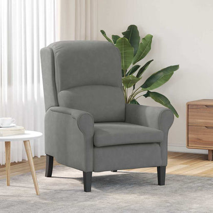 vidaXL Sessel Dunkelgrau 76 x 94 x 102 cm Mikrofaser