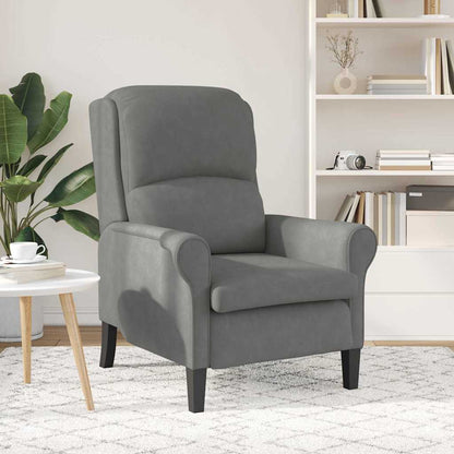 vidaXL Sessel Dunkelgrau 76 x 94 x 102 cm Mikrofaser