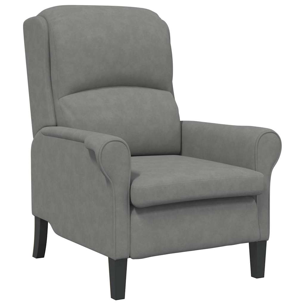 vidaXL Sessel Dunkelgrau 76 x 94 x 102 cm Mikrofaser