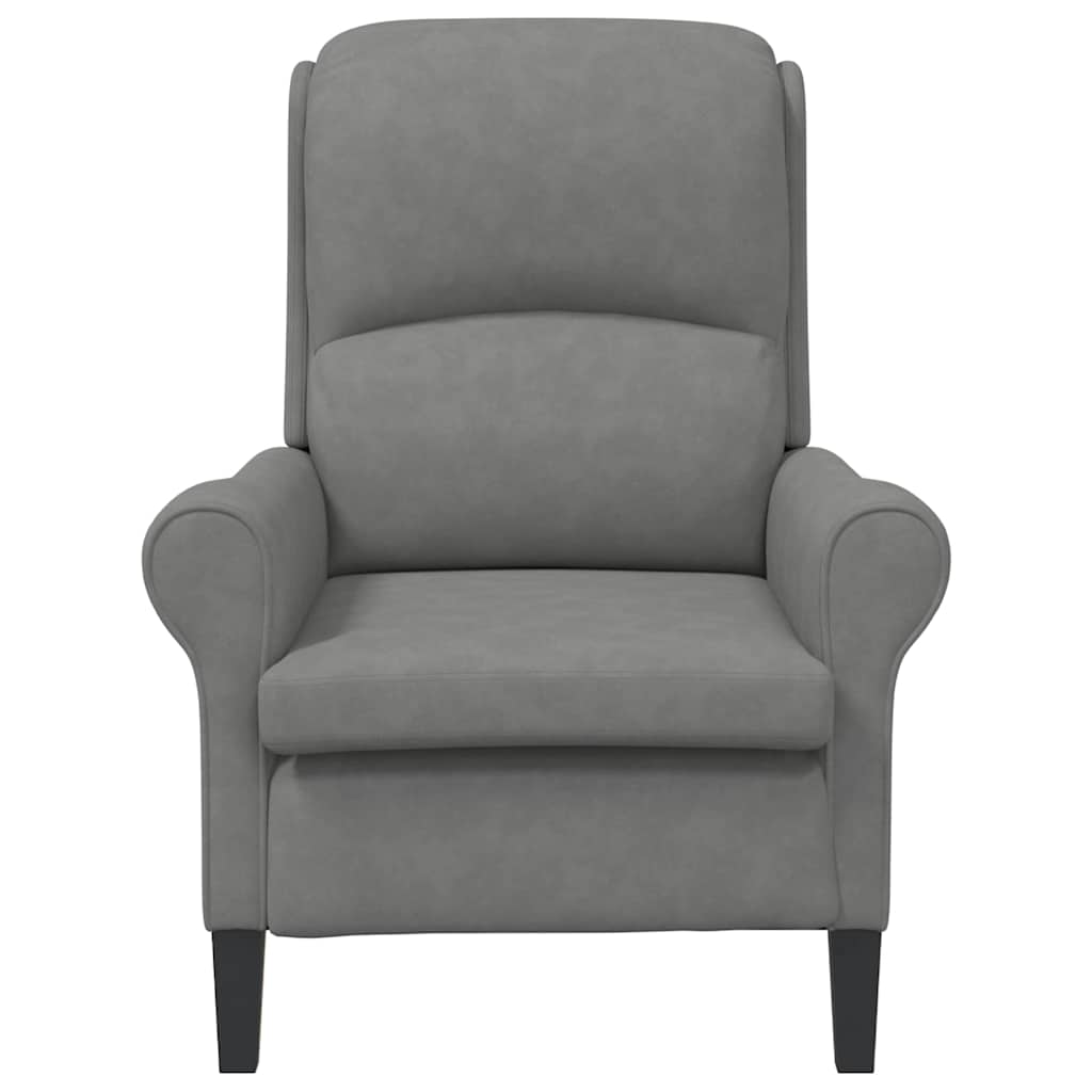 vidaXL Sessel Dunkelgrau 76 x 94 x 102 cm Mikrofaser