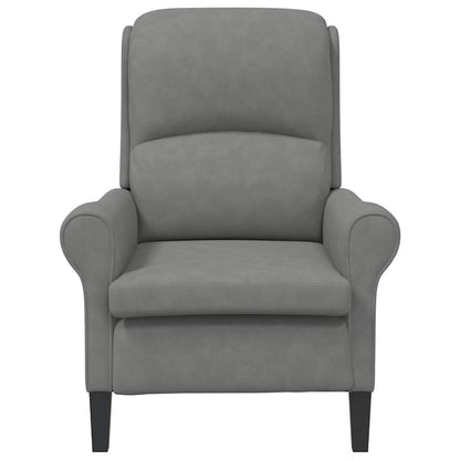 vidaXL Sessel Dunkelgrau 76 x 94 x 102 cm Mikrofaser