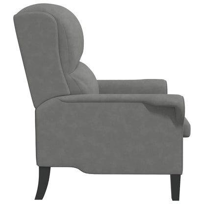 vidaXL Sessel Dunkelgrau 76 x 94 x 102 cm Mikrofaser