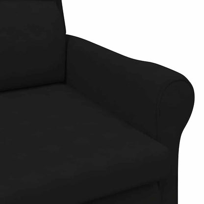 vidaXL Fauteuil Noir 76 x 94 x 102 cm Microfibre