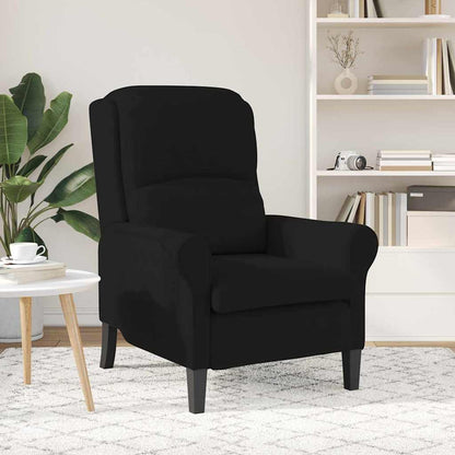 vidaXL Fauteuil Noir 76 x 94 x 102 cm Microfibre