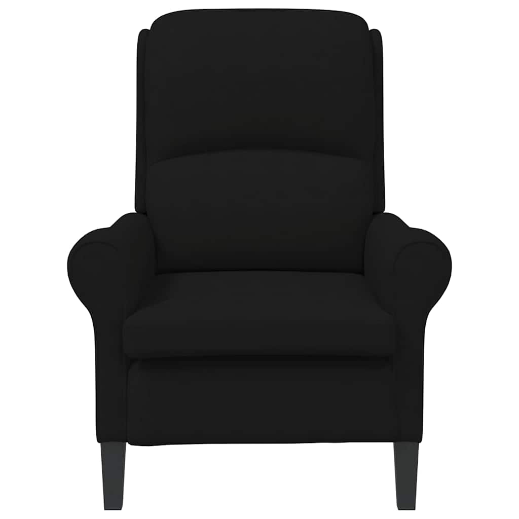 vidaXL Fauteuil Noir 76 x 94 x 102 cm Microfibre