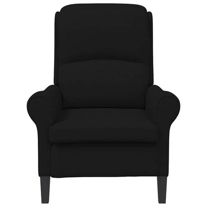 vidaXL Fauteuil Noir 76 x 94 x 102 cm Microfibre