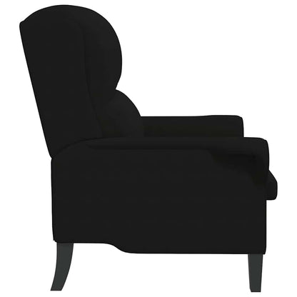 vidaXL Fauteuil Noir 76 x 94 x 102 cm Microfibre