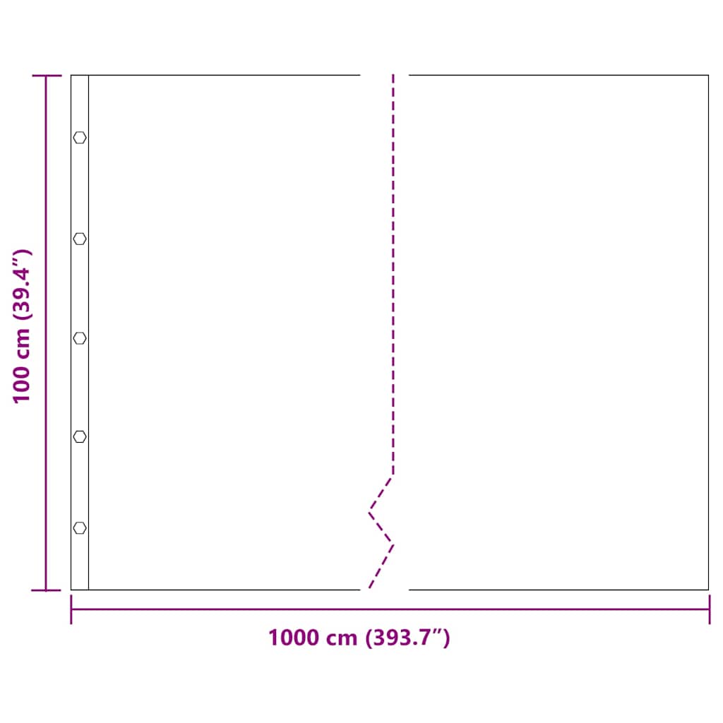 Wurzelsperre Schwarz 1 x 10 m Polyethylen