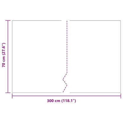 Wurzelsperre Schwarz 0,7 x 3 m Polyethylen