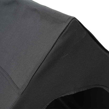 Haustierhaus Schwarz 110 x 75 x 90 cm Stahl