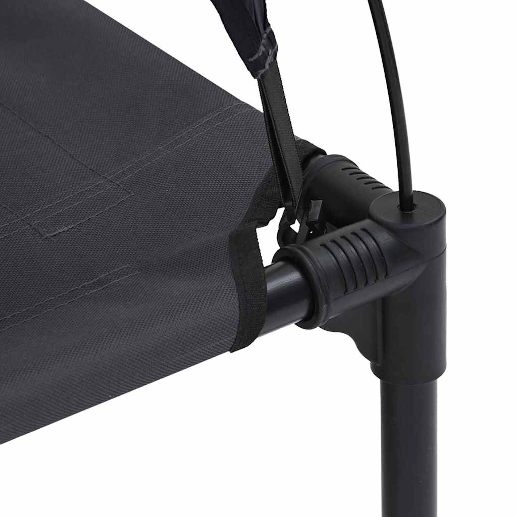 Hundebett Schwarz 62 x 48 x 61 cm Stahl