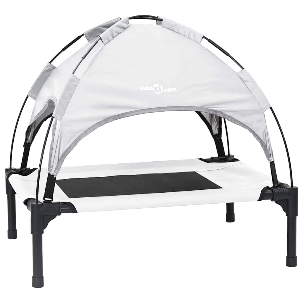 Hundebett Silber Grau 62 x 48 x 61 cm Stahl