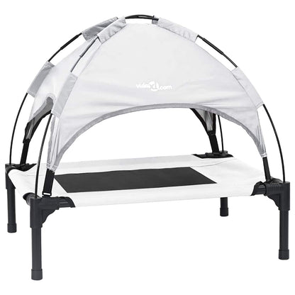 Hundebett Silber Grau 62 x 48 x 61 cm Stahl