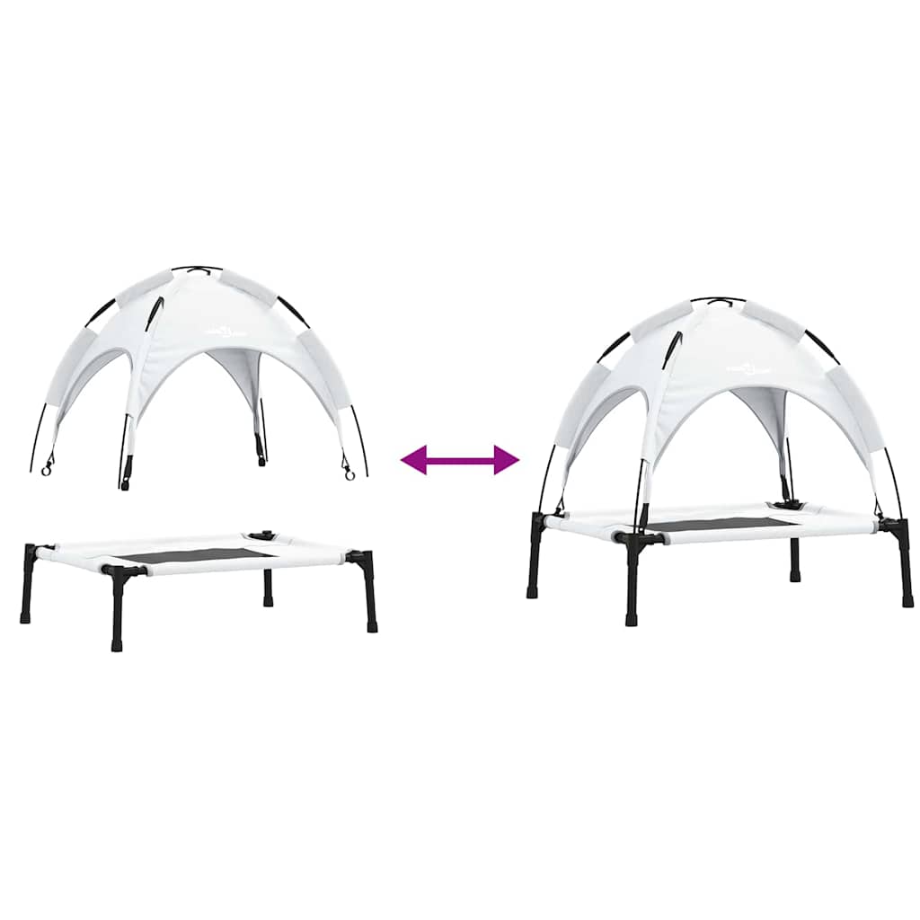 Hundebett Silber Grau 62 x 48 x 61 cm Stahl