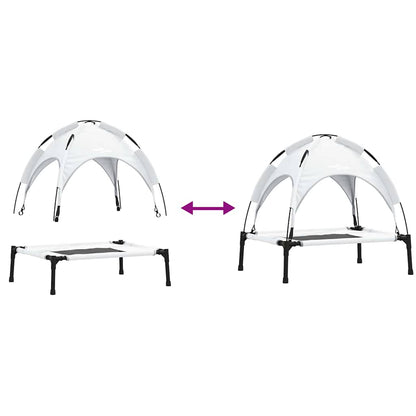 Hundebett Silber Grau 62 x 48 x 61 cm Stahl