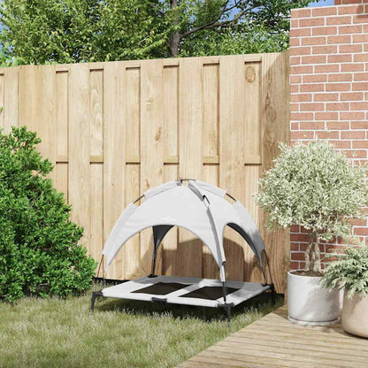 Hundebett Silber Grau 92 x 77 x 82,5 cm Stahl