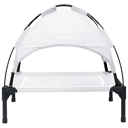 Hundebett Silber Grau 63 x 49,5 x 60 cm Stahl