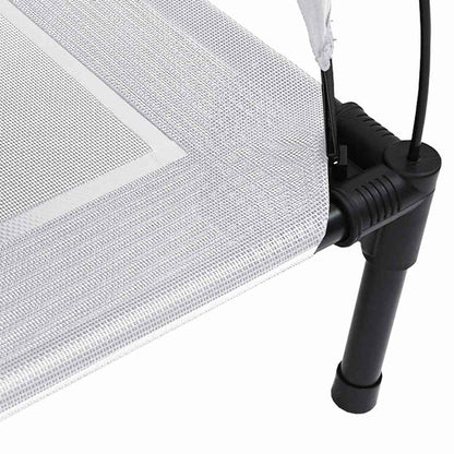 Hundebett Silber Grau 71 x 64 x 71 cm Stahl