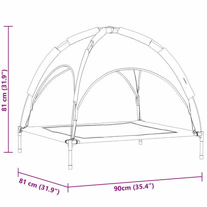 Hundebett Marineblau 90 x 81 x 80,5 cm Stahl