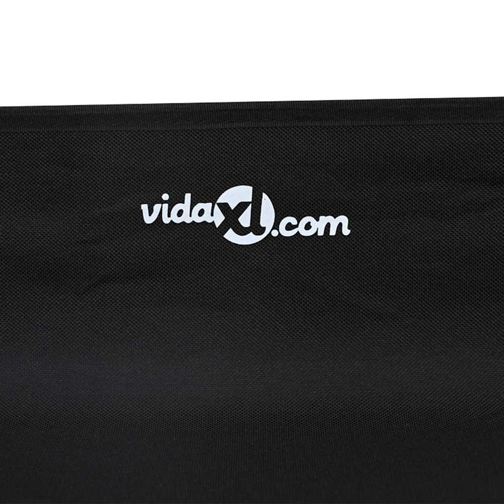 Hundebett Schwarz 75 x 75 x 30 cm Stahl