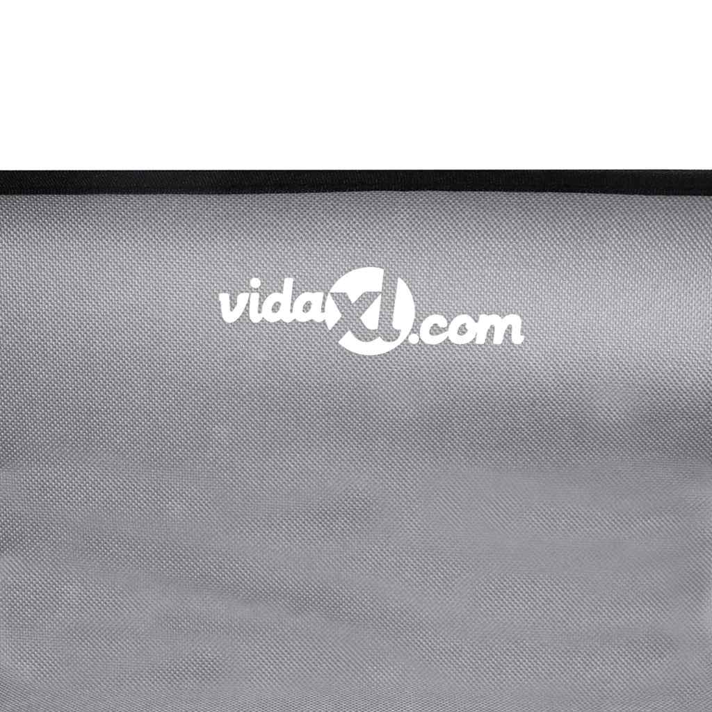 Hundebett Hellgrau 75 x 75 x 30 cm Stahl