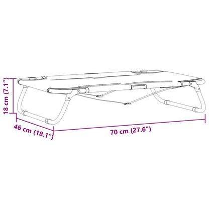 Hundebett Hellgrau 70 x 46 x 18 cm Stahl