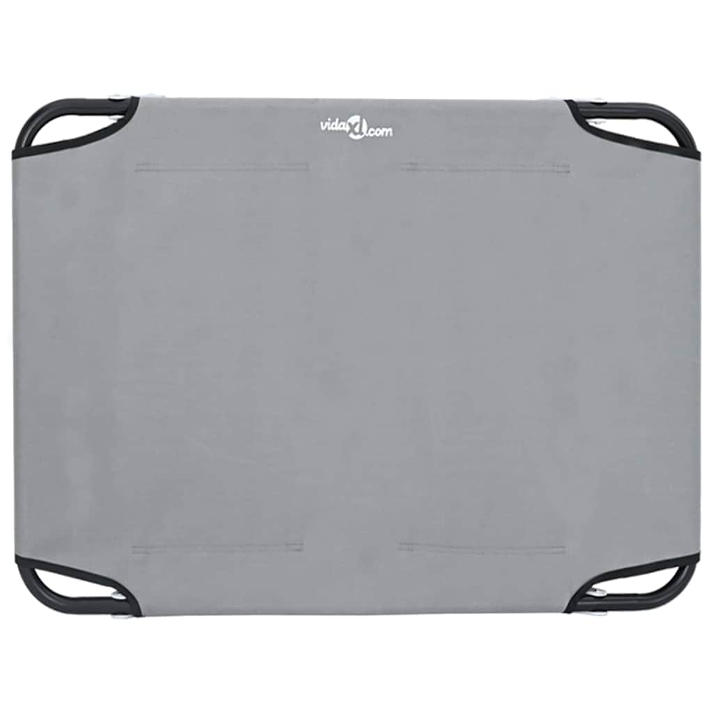 Hundebett Hellgrau 70 x 46 x 18 cm Stahl