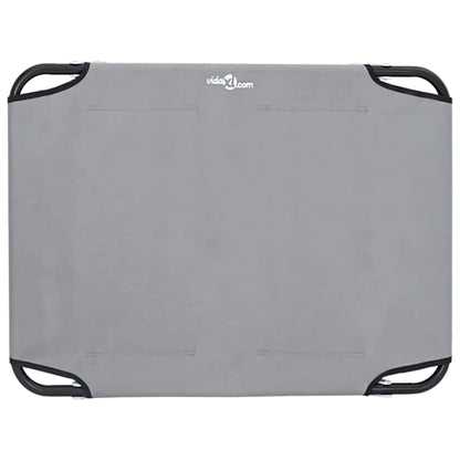 Hundebett Hellgrau 70 x 46 x 18 cm Stahl