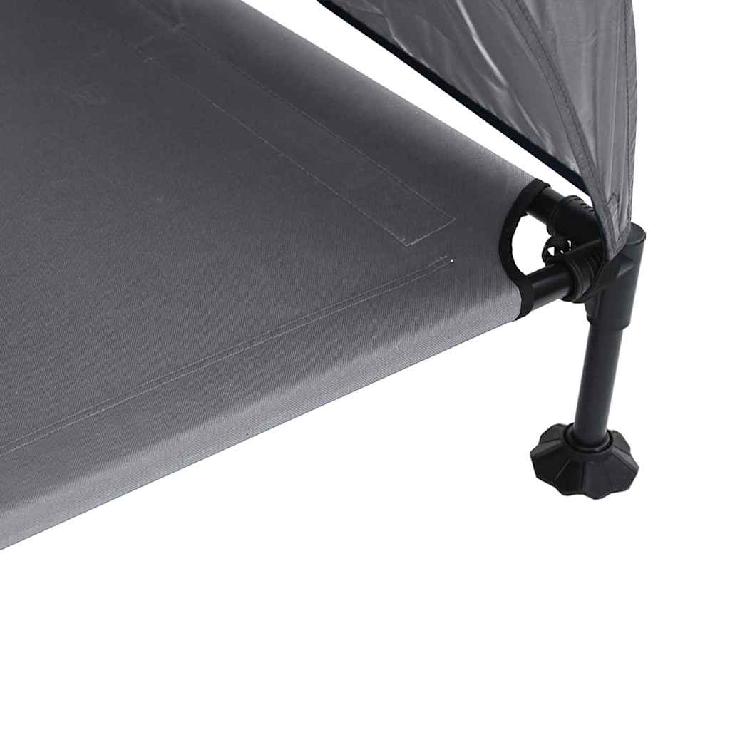 Hochgelegtes Hundebett Hellgrau 127 x 81 x 108 cm