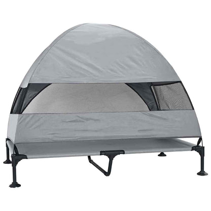 Hochgelegtes Hundebett Hellgrau 127 x 81 x 108 cm