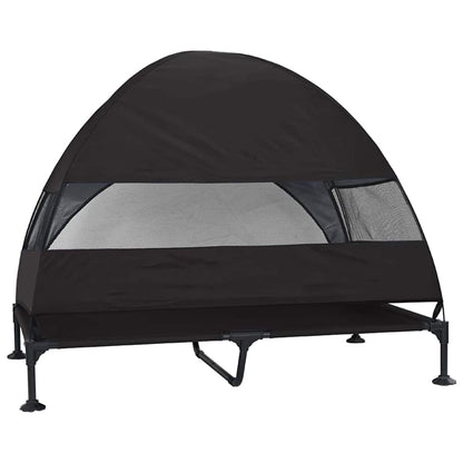 Hochgelegtes Hundebett Schwarz 127 x 81 x 108 cm